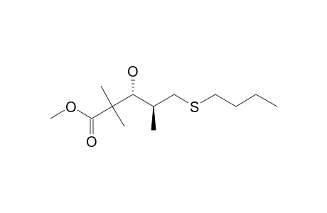 2,2,4-TRIMETHYL-3-HYDROXY-5-(BUTYLTHIO)-PENTANOIC-ACID-METHYLESTER,ISOMER-#B