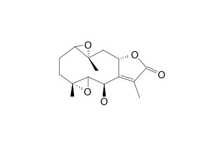 1-BETA,10-ALPHA;4-ALPHA,5-BETA-DIEPOXY-6-BETA-HYDROXYGLECHOMAN-8-ALPHA,12-OLIDE