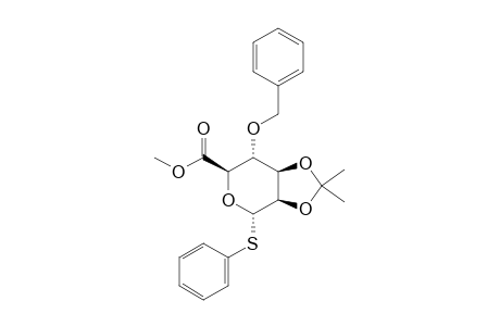 METHYL-(PHENYL-4-O-BENZYL-2,3-O-ISOPROPYLIDENE-1-THIO-ALPHA-D-MANNOPYRANID)-URONATE