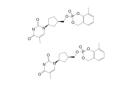 3-METHYL-CYCLOSALIGENYL-(6'-CARBA-2',3'-DIDEOXYTHYMIDINYL)-MONOPHOSPHATE;3-ME-CYCLOSAL-CARBA-DDTMP