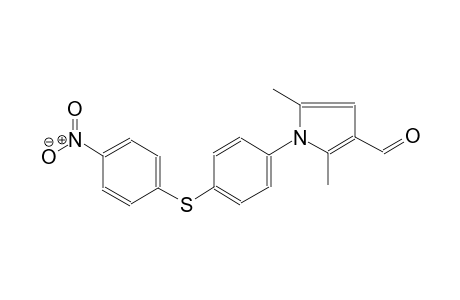 2,5-dimethyl-1-{4-[(4-nitrophenyl)sulfanyl]phenyl}-1H-pyrrole-3-carbaldehyde