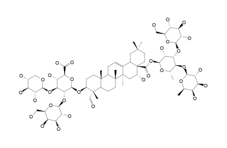 3-O-BETA-[GALACTOPYRANOSYL-(1->2)-[XYLOPYRANOSYL-(1->3)]-GLUCURONOPYRANOSYL]-QUILLAIC-ACID-28-O-[GLUCOPYRANOSYL-(1->3)-[FUCOPYRANOSYL-(1->4)]-RHAM