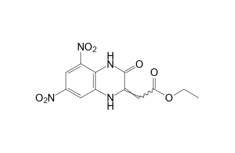 3,4-dihydro-5,7-dinitro-3-oxo-delta 2(1H),alpha-quinoxalineacetic acid, ethyl ester