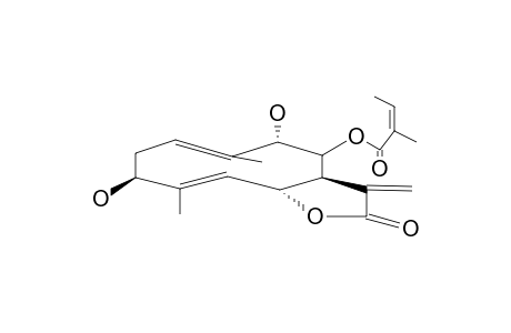 GERMACRA-1(10),4,11(13)-TRIEN-12,6-A-OLIDE,3-B,9-B-DIHYDROXY-8-B-ANGELOYLOXY