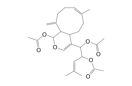 (1R*,4AS*,7E,11AS*,1'R*,2'R*)-1-ACETOXY-4-(1',2'-DIACETOXY-4'-METHYLPENT-3'-ENYL)-7-METHYL-11-METHYLENE-1,4A,5,6,9,10,11,11A-OCTAHYDROCYCLONONA-[C]-PYRANE