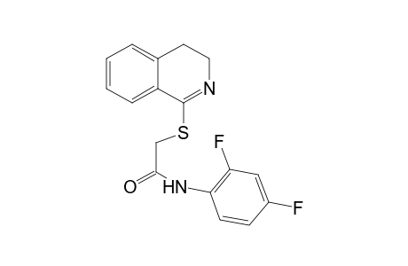 Acetamide, 2-(3,4-dihydro-1-isoquinolinylthio)-N-(2,4-difluorophenyl)-