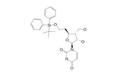 1-(6'-TERT.-BUTYLDIPHENYLSILYL-2',3'-DIDEOXY-3'-HYDROXYMETHYL-BETA-ALLO-FURANOSYL)-URACIL