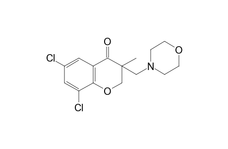 6,8-dichloro-3-methyl-3-(morpholinomethyl)-4-chromanone