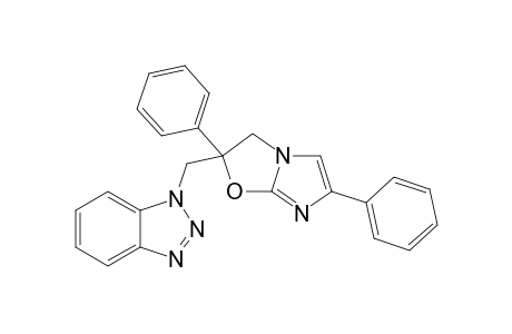 2,3-Dihydro-2,6-diphenyl-2-(benzo[d][1,2,3]triazol-1-ylmethyl)imidazo[2,1-b][1,3]oxazole