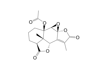 10-BETA-ACETOXY-8-BETA,9-BETA-EPOXYEREMOPHIL-7(11)-EN-6-ALPHA:15,8-ALPHA,12-DIOLIDE