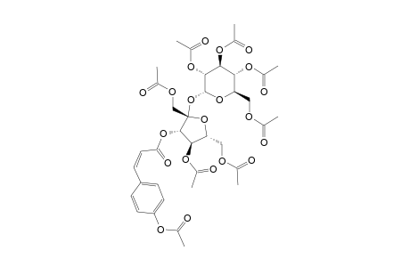 1,3,6,2',3',4',6',4''-O-OCTAACETYL-3-O-CIS-PARA-COUMAROYLSUCROSE