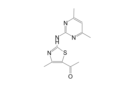 1-{2-[(4,6-dimethyl-2-pyrimidinyl)amino]-4-methyl-1,3-thiazol-5-yl}ethanone