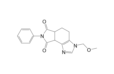 3,4,5,5a,6,7,8,8a-Octahydro-6,8-dioxo-3-methoxymethyl-7-phenylpyrrolo[3,4-e]benzimidazole