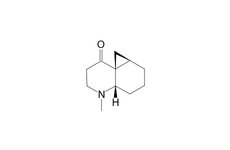 (4AR*,5AR*,8AS*)-1-METHYL-2,3,5,5A,6,7,8,8A-OCTAHYDROCYCLOPROPA-[E]-QUINOLIN-4-(1H)-ONE