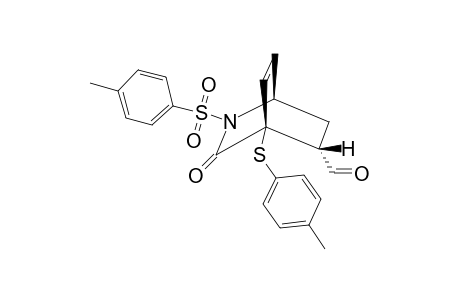 4-(4''-METHYLBENZENESULFENYL)-2-(4'-METHYLBENZENESULFONYL)-3-OXO-2-AZABICYCLO-[2.2.2]-OCT-7-ENE-5-ENDO-CARBOXALDEHYDE