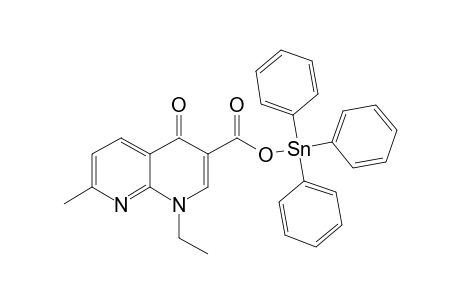 [1-ETHYL-1,4-DIHYDRO-7-METHYL-4-OXO-1,8-NAPHTHYRIDINE-3-CARBOXYLIC-ACID]-TRIPHENYL-TIN-(IV)