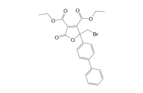 Diethyl 2-bromomethyl-5-oxo-2-(p-biphenyl)-2,5-dihydrofuran-3,4-dicarboxylate