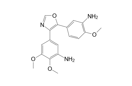 4-(3'-amino-4',5'-dimethoxyphenyl)-5-(3''-amino-4''-methoxyphenyl)-oxazole