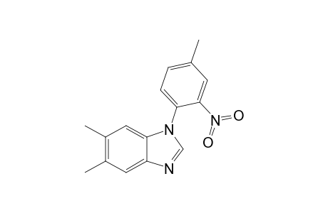 5,6-Dimethyl-1-(4-methyl-2-nitrophenyl)-1H-benzimidazole