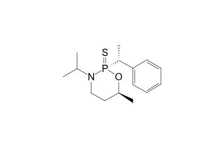 (S)-(2u,6l,1'u)-6-methyl-2-(1'-phenylethyl)-3-(1-methylethyl)-1,3,2-oxazaphosphorinane-2-sulfide