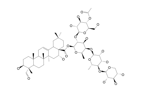 28-O-[XYLOPYRANOSYL-(1->4)-RHAMNOPYRANOSYL-(1->4)-[4-ACETOXY-GLUCOPYRANOSYL-(1->2)]-FUCOPYRANOSYL]-QUILLAIC-ACID-ESTER