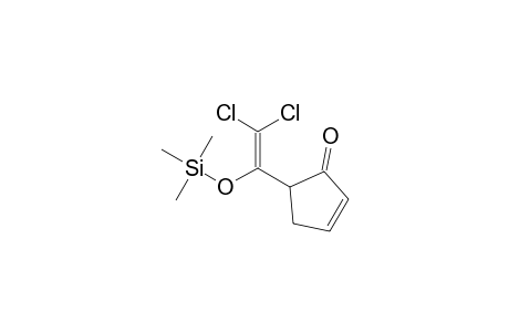 2-Cyclopenten-1-one, 5-[2,2-dichloro-1-[(trimethylsilyl)oxy]ethenyl]-