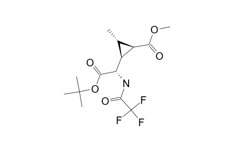 TERT.-BUTYL-(2R,1'R,2'R,3'R)-2-(2'-METHOXYCARBONYL-3'-METHYLCYCLOPROPYL)-2-TRIFLUORACETYL-GLYCINATE