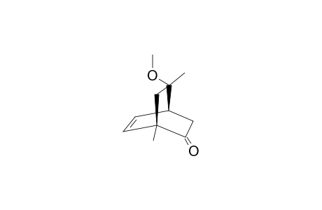 (1S,4S,8S)-8-METHOXY-1,8-DIMETHYLBICYCLO-[2.2.2]-OCT-5-EN-2-ONE