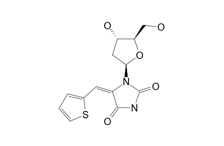 (Z)-1-(2-DEOXY-BETA-D-ERYTHRO-PENTOFURANOSYL)-5-(2-THIENYLMETHYLENE)-2,4-IMIDAZOLIDINEDIONE