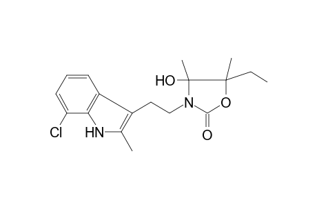 3-[2-(7-chloro-2-methyl-1H-indol-3-yl)ethyl]-5-ethyl-4-hydroxy-4,5-dimethyl-1,3-oxazolidin-2-one