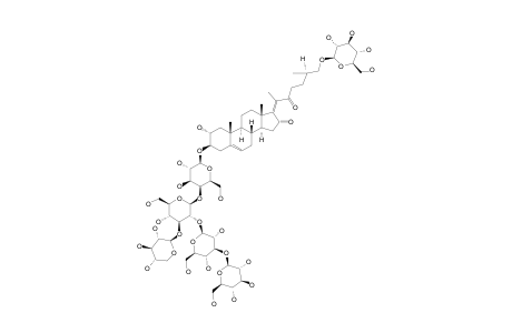 (25R)-3-BETA-[(O-BETA-D-GLUCOPYRANOSYL-(1->3)-O-BETA-D-GLUCOPYRANOSYL-(1->2)-O-[BETA-D-XYLOPYRANOSYL-(1->3)]-O-BETA-D-GLUCOPYRANOSYL-(1->4)-BETA-D-