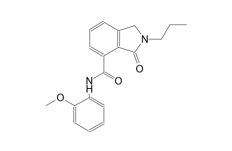 N-(2-methoxyphenyl)-3-oxo-2-propyl-4-isoindolinecarboxamide