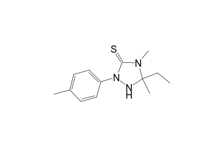 2-(p-Methylphenyl)-4,5-dimethyl-5-ethyl-1,2,4-triazolidin-3-thione