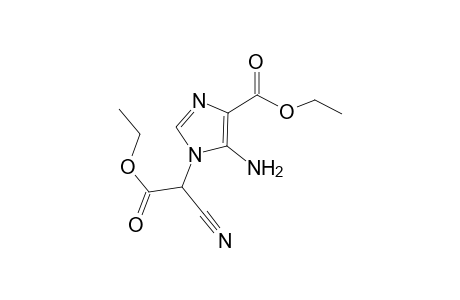 5-Amino-1-(1-cyano-2-ethoxy-2-keto-ethyl)imidazole-4-carboxylic acid ethyl ester