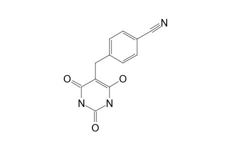 5-(PARA-CYANOBENZYL)-BARBITURIC-ACID;ENOL-FORM