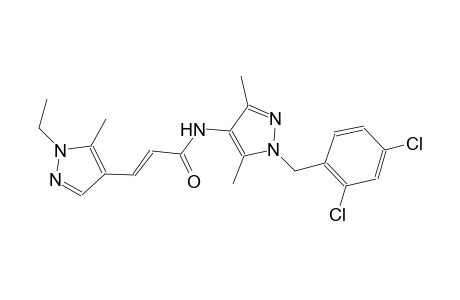 (2E)-N-[1-(2,4-dichlorobenzyl)-3,5-dimethyl-1H-pyrazol-4-yl]-3-(1-ethyl-5-methyl-1H-pyrazol-4-yl)-2-propenamide