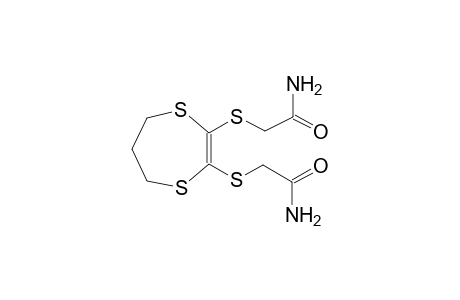 acetamide, 2-[[3-[(2-amino-2-oxoethyl)thio]-6,7-dihydro-5H-1,4-dithiepin-2-yl]thio]-