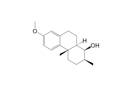 1.beta.,2.alpha.,3,4,4a,9,10,10a.alpha.-octahydro-7-methoxy-1.alpha.,4a.beta.-dimethyl-2.beta.-phenanthrol