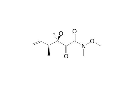 (3R*,4S*)-3-HYDROXY-N-METHOXY-N,3,4-TRIMETHYL-2-OXO-HEX-5-ENAMIDE