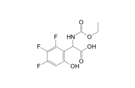 N-Ethoxycarbonyl-a-(6-hydroxy-2,3,4-trifluoro-phenyl)-glycine