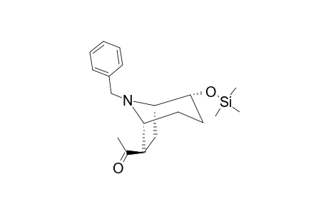 1-[8-BENZYL-2-ENDO-[TRIMETHYLSILYLOXY]-8-AZABICYCLO-[3.2.1]-OCT-6-EXO-YL]-ETHANONE