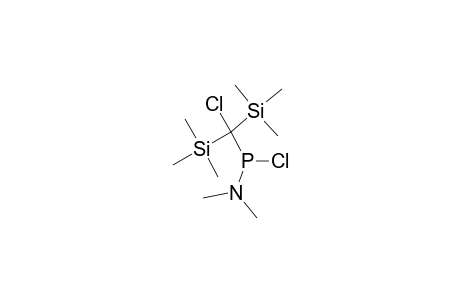 CHLORO-[CHLOROBIS-(TRIMETHYLSILYL)-METHYL]-(DIMETHYLAMINO)-PHOSPHANE