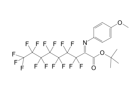 tert-Butyl 2-[N-(p-Methoxyphenyl)imino]-3,3,4,4,5,5,5,6,6,7,7,8,8,9,9,9-pentadecafluorononanoate