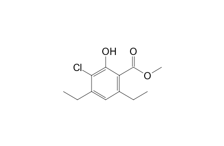 Methyl 3-chloro-2-hydroxy-4,6-diethylbenzoate