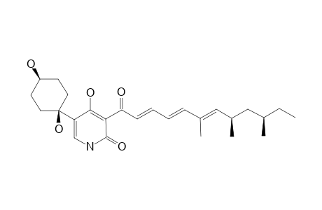 (+)-N-DEOXYMILITARINONE_A;(+)-CIS-5-(1,4-DIHYDROXYCYCLOHEXYL)-4-DIHYDROXY-3-[(2-E,4-E,6-E)-6,8,10-TRIMETHYL-2,4,6-DODECATRIENOYL]-2-(1-H)-PYRIDINON