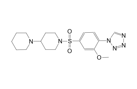 1'-((3-methoxy-4-(1H-tetrazol-1-yl)phenyl)sulfonyl)-1,4'-bipiperidine