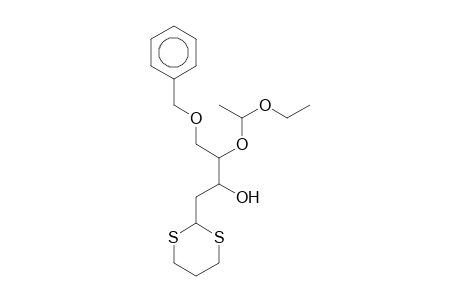 2-Butanol, 4-benzyloxy-1-(1,3-dithian-2-yl)-3-(1-ethoxyethoxy)-