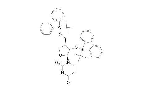 1-(1R,2R,3R)-TETRAHYDRO-2-((1,1-DIMETHYLETHYLDIPHENYL)-SILYLOXY-3-(1,1-DIMETHYLETHYLDIPHENYL)-SILYLOXYMETHYL-1-FURANYL)-2,4(1H,3H)-PYRIMIDINEDIO