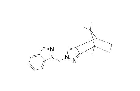 1-[(7',8',8'-TRIMETHYL-4',5',6',7'-TETRAHYDRO-4',7'-METHANOINDAZOL-2'-YL)-METHYL]-INDAZOLE