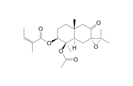 4-BETA-ACETOXY-3-BETA-ANGELOYLOXY-7-ALPHA,11-EPOXYEUDESMAN-8-ONE